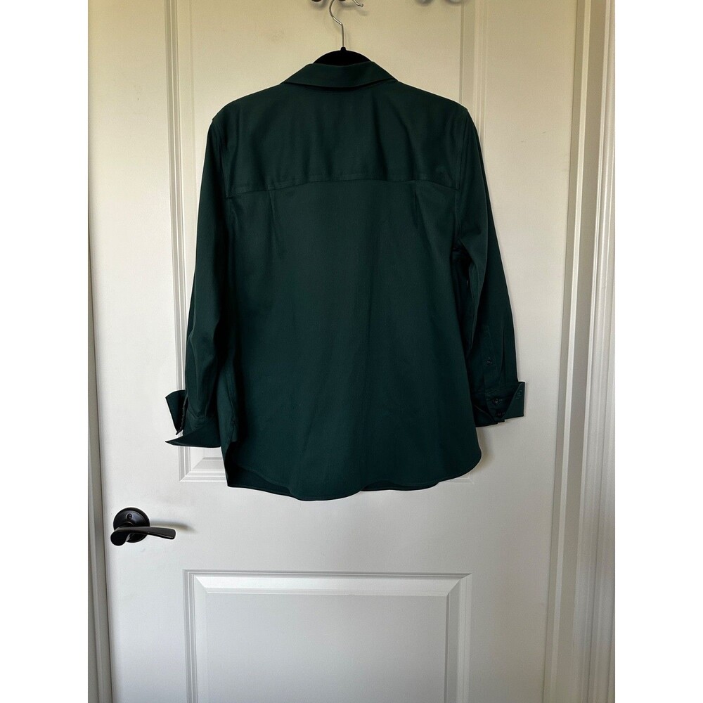 Chico's No-Iron Button-Down Enchanted Forest Green Chico’s 2 (Large / US 12)